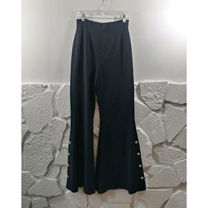 Escada Couture Black Wool Pants Sz 10